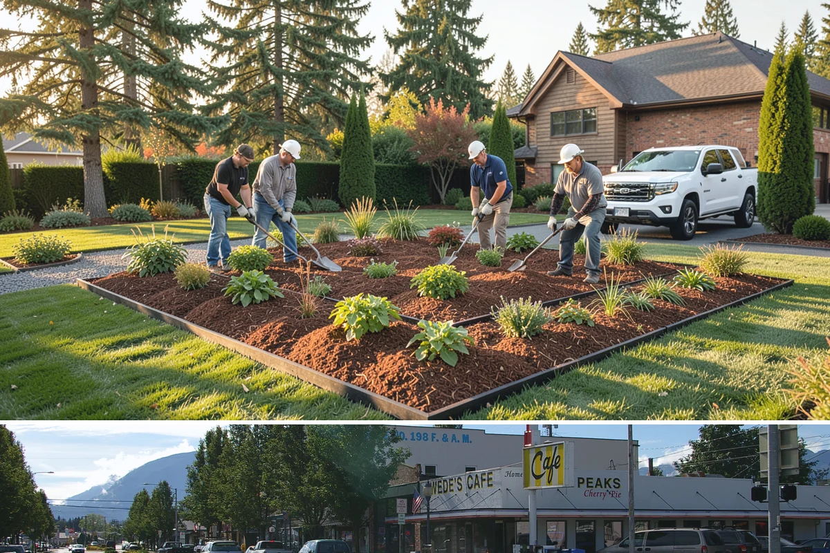 Downspout Burial in North Bend, King County, WA - Can be installed year-round, though drier summer soils make trenching and surface restoration quicker and cleaner.