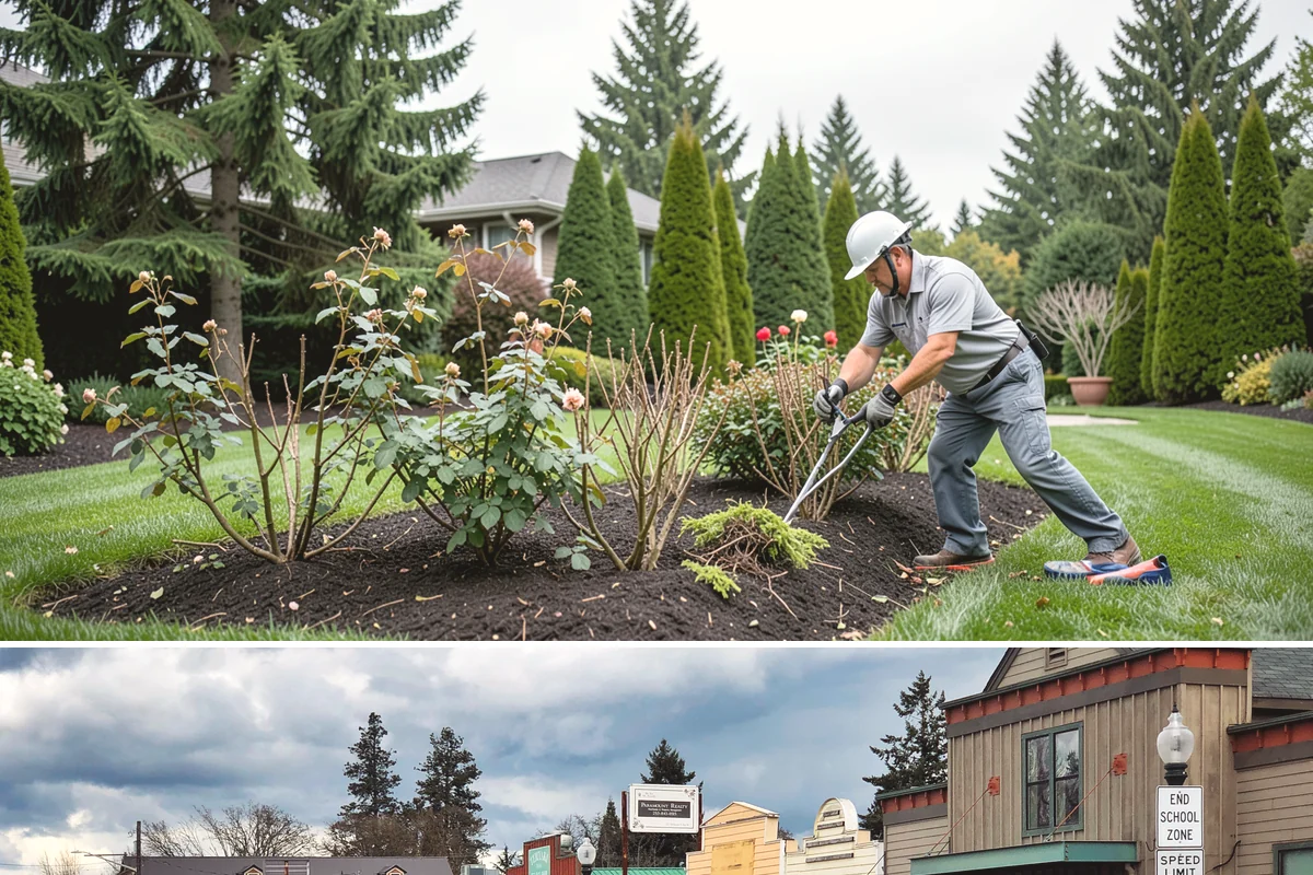 Downspout Burial in Roy, Pierce County, WA - Can be installed year-round, though drier summer soils make trenching and surface restoration quicker and cleaner.