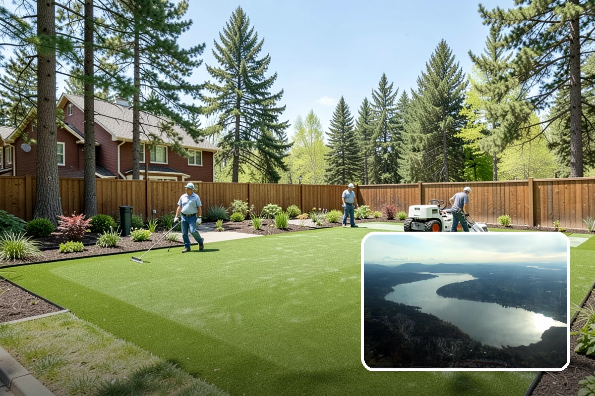Downspout Burial in Sammamish, King County, WA - Moves roof runoff away from the foundation