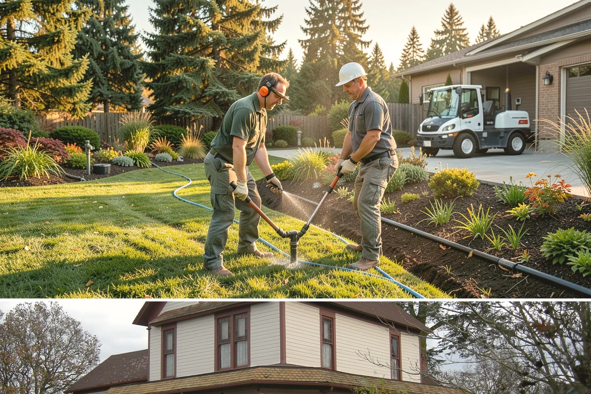 Downspout Burial in Sumner, Pierce County, WA - Can be installed year-round, though drier summer soils make trenching and surface restoration quicker and cleaner.