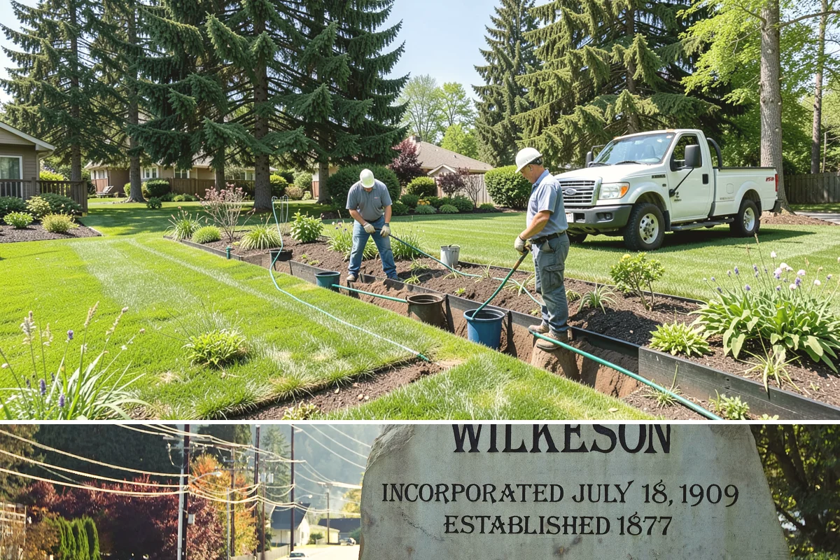 Downspout Burial in Wilkeson, Pierce County, WA - Can be installed year-round, though drier summer soils make trenching and surface restoration quicker and cleaner.