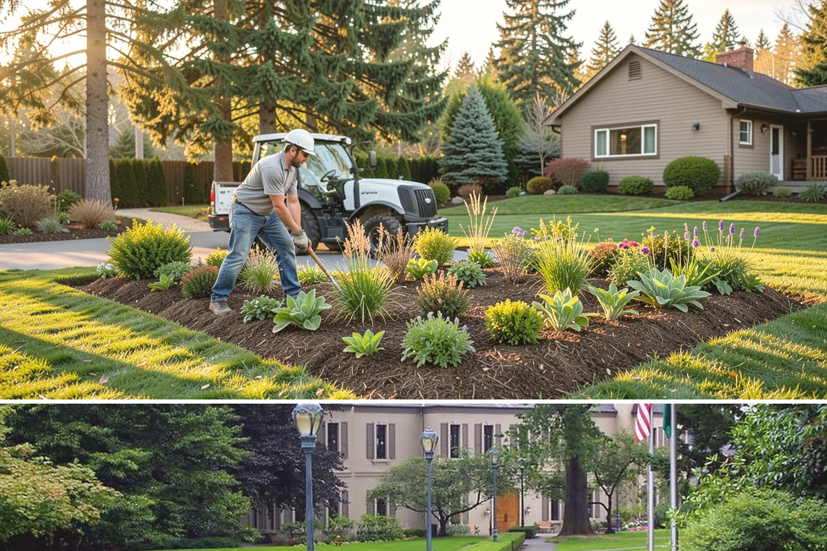 Downspout Burial in Woodinville, King County, WA - Can be installed year-round, though drier summer soils make trenching and surface restoration quicker and cleaner.