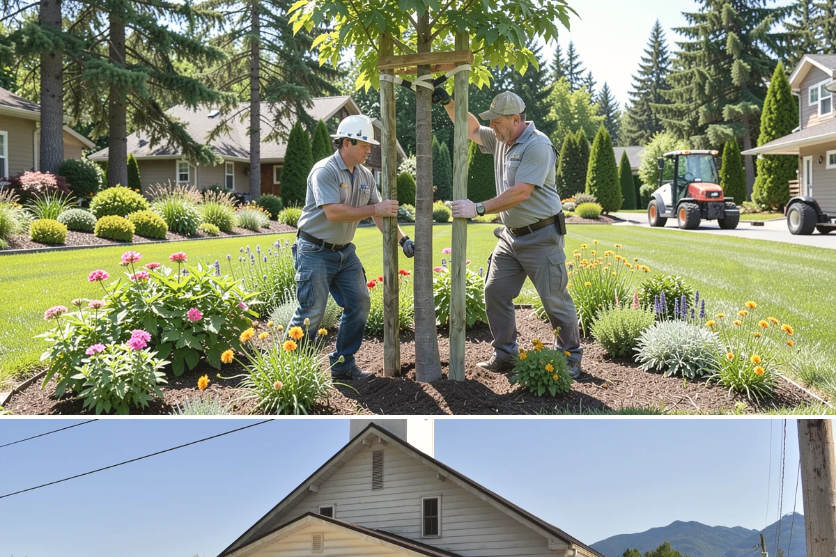 Downspout Drainage in Concrete, Skagit County, WA - Best installed in drier conditions.