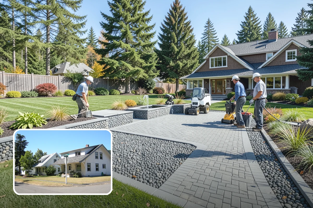 Downspout Drainage in DuPont, Pierce County, WA - Moves roof water away from the foundation