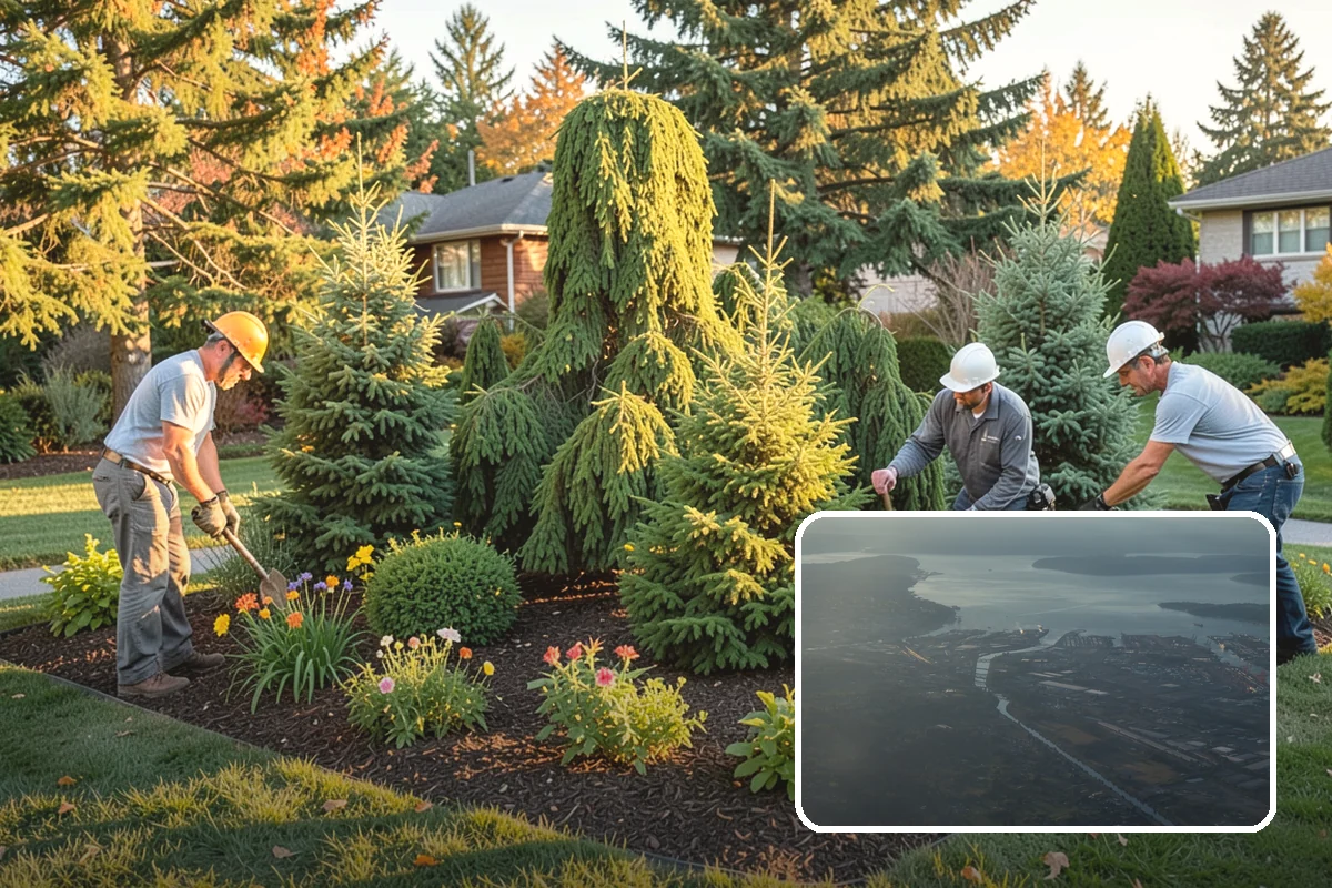 Downspout Drainage in Fife, Pierce County, WA - Moves roof water away from the foundation