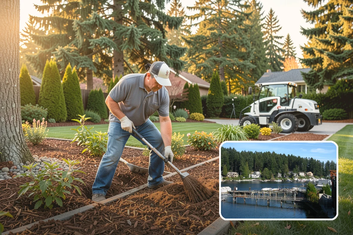 Downspout Drainage in Gig Harbor, Pierce County, WA - Moves roof water away from the foundation
