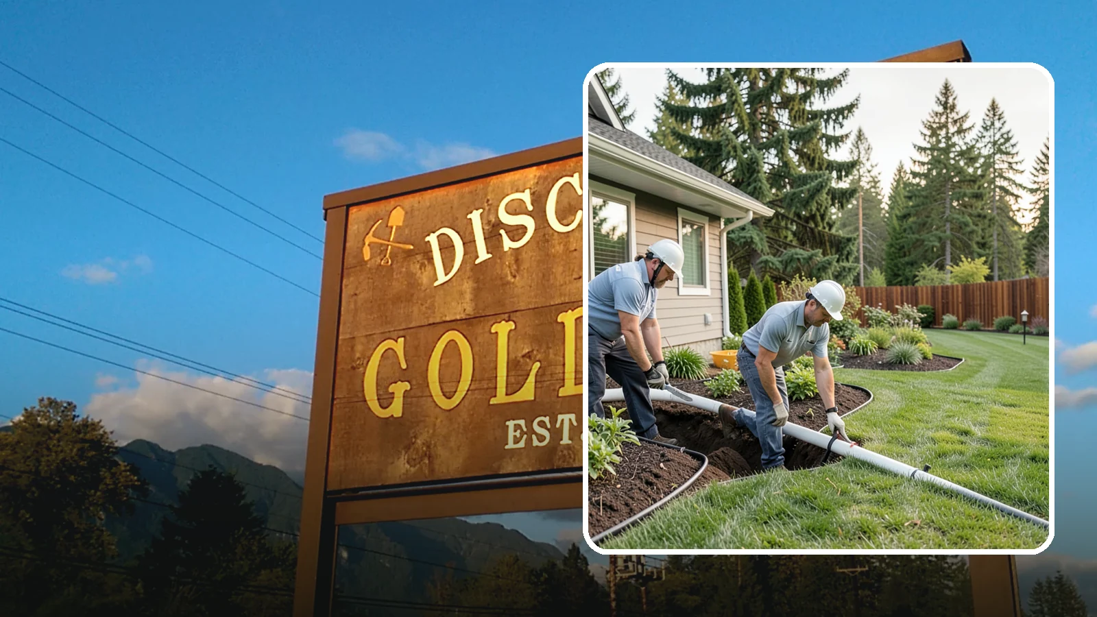 Downspout Drainage in Gold Bar, Snohomish County, WA - Buried downspout lines that carry roof runoff safely away from your foundation and landscape.