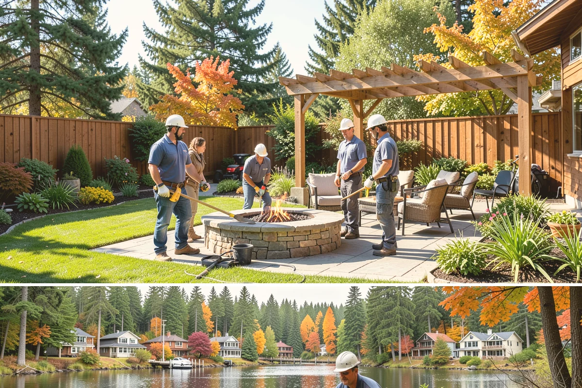 Downspout Drainage in La Conner, Skagit County, WA - Best installed in drier conditions.