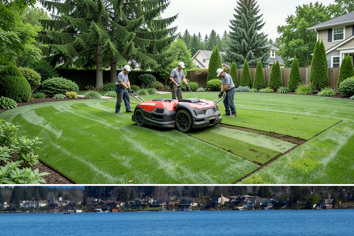 Downspout Drainage in Lake Stevens, Snohomish County, WA - Best installed in drier conditions.