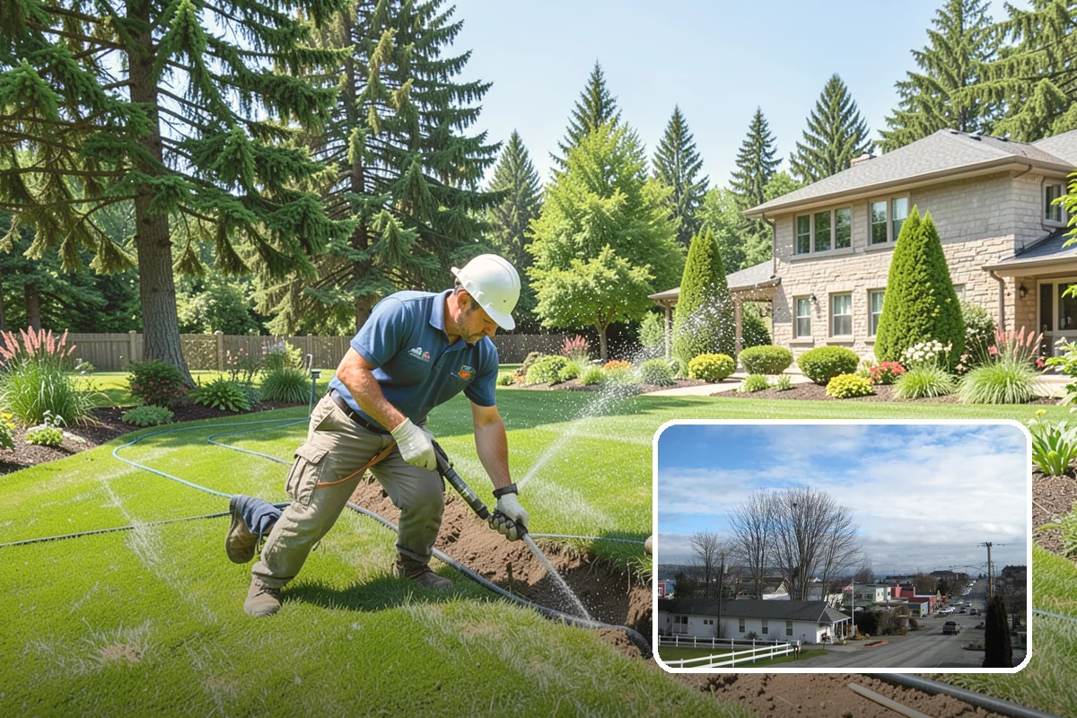 Downspout Drainage in Langley, Island County, WA - Moves roof water away from the foundation