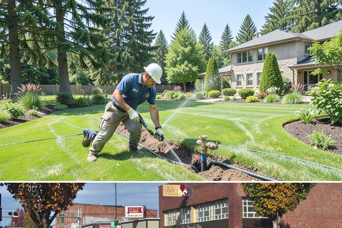 Downspout Drainage in Puyallup, Pierce County, WA - Best installed in drier conditions.