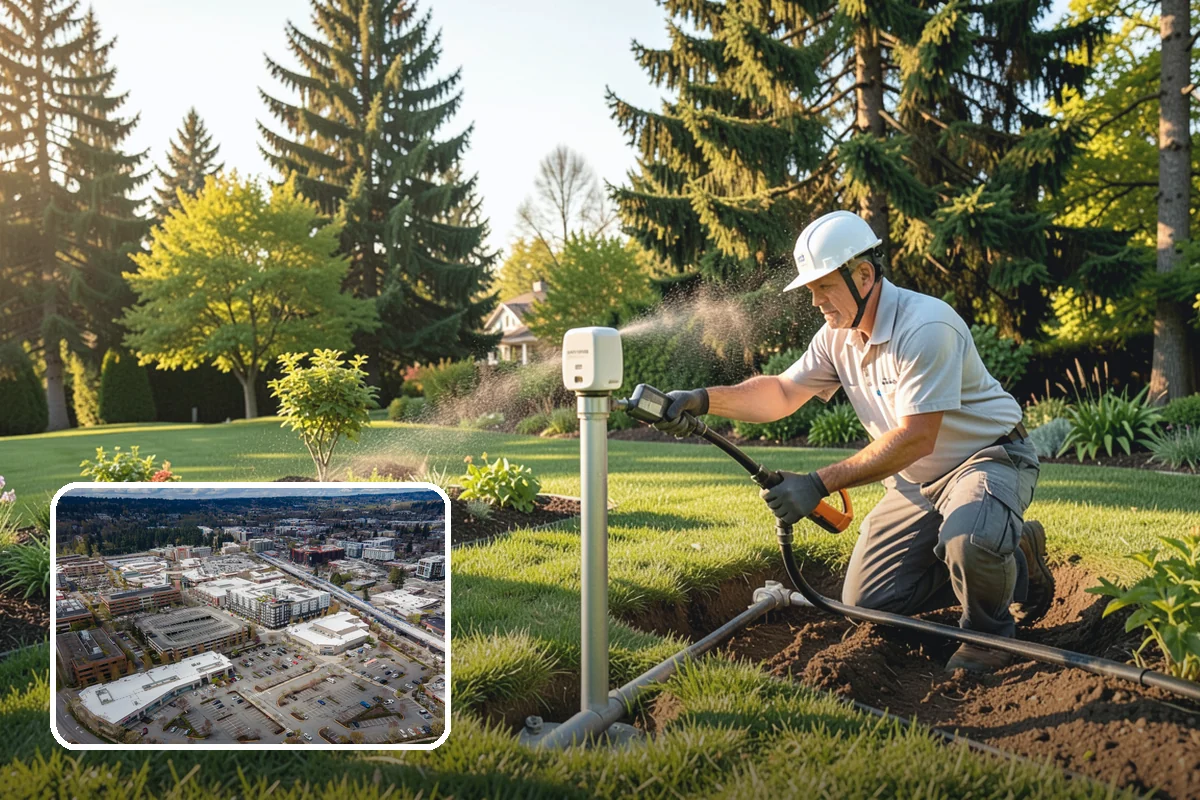 Downspout Drainage in Redmond, King County, WA - Moves roof water away from the foundation