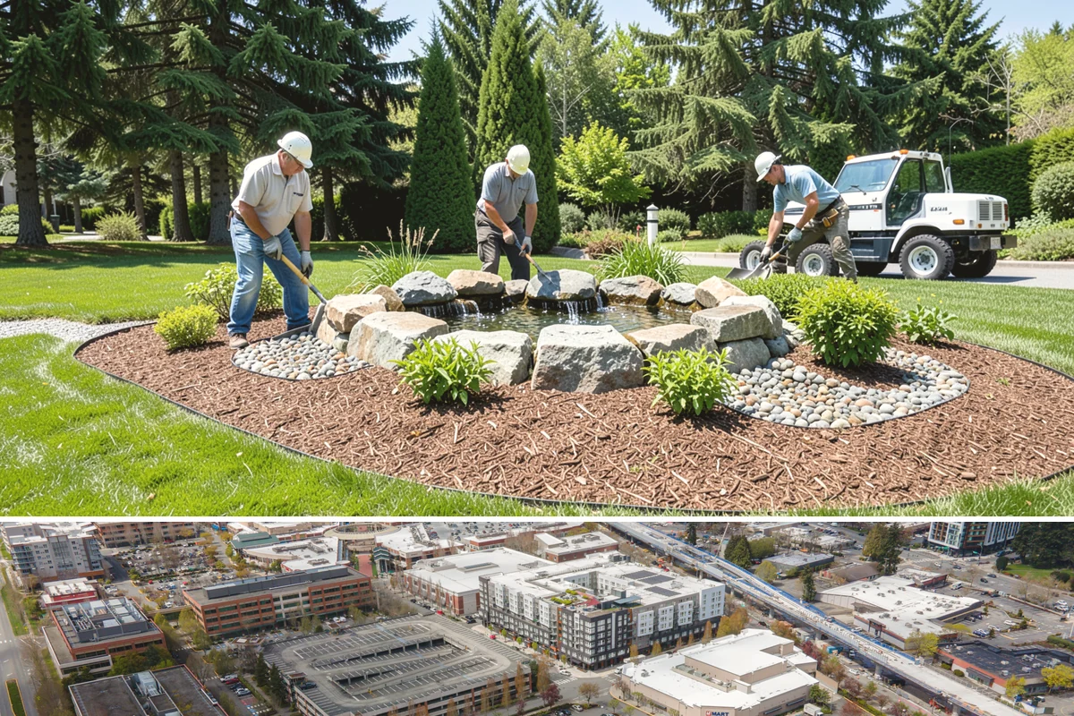 Downspout Drainage in Redmond, King County, WA - Best installed in drier conditions.