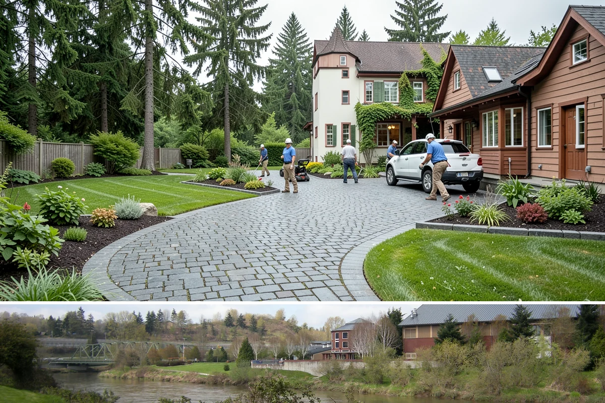 Downspout Drainage in Tukwila, King County, WA - Best installed in drier conditions.