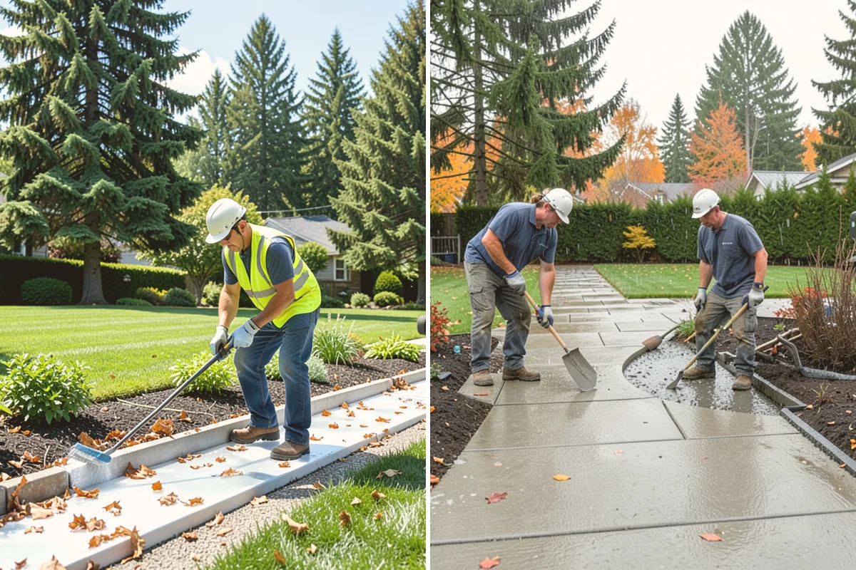 Drain Rock Installation in Bellevue, King County, WA - Excavate the drain trench or area to the required depth and slope