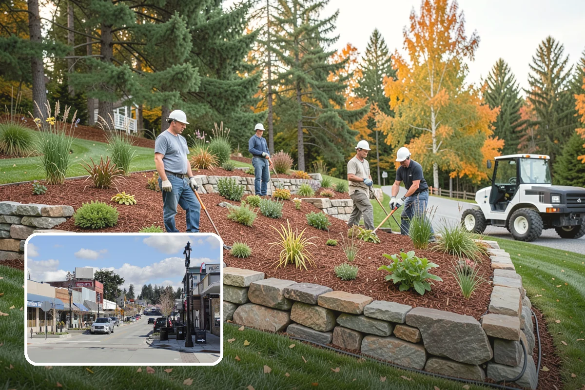 Drain Rock Installation in Bothell, King County, WA - Rapidly channels water away from foundations and low spots