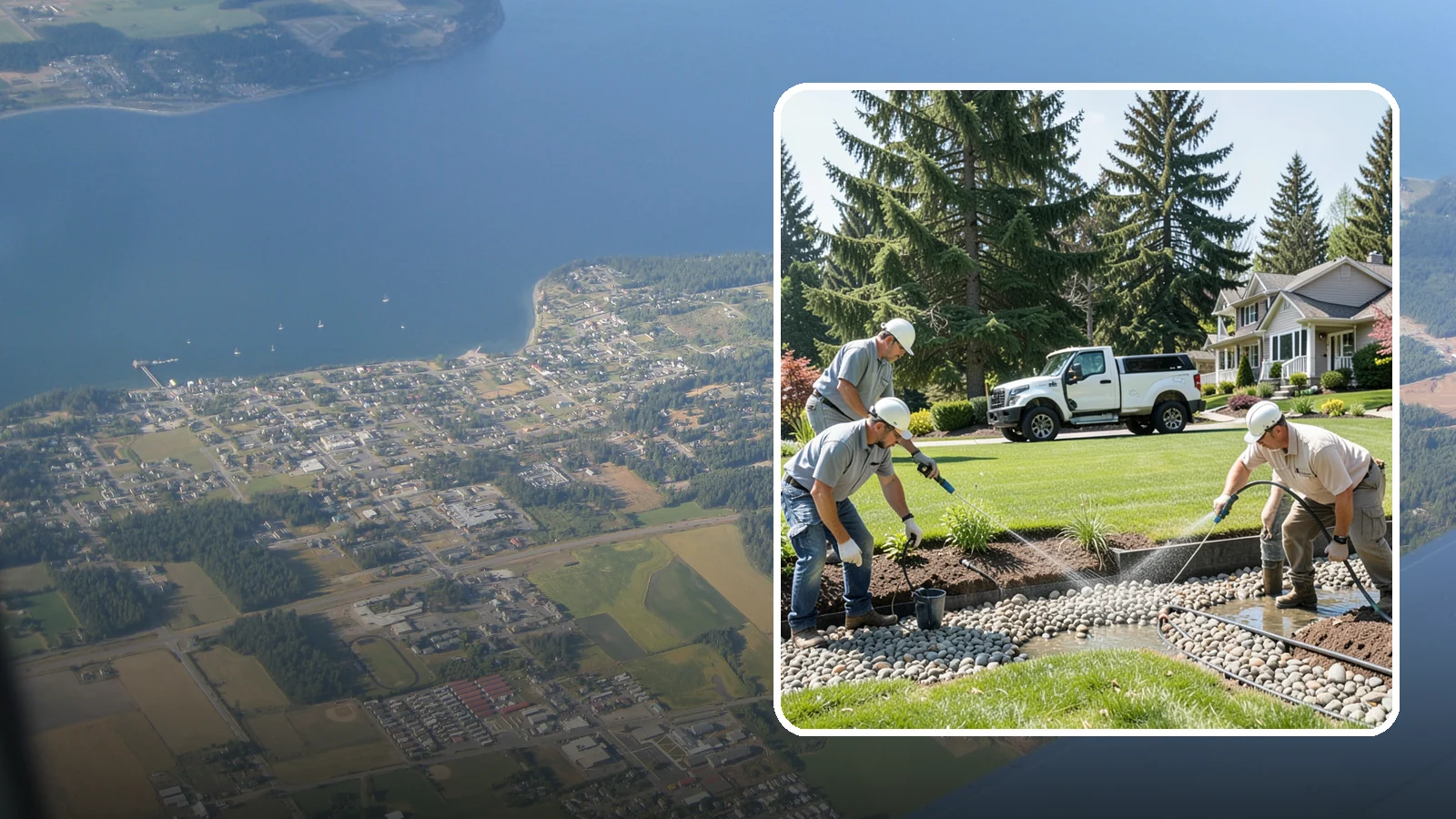 Drain Rock Installation in Coupeville, Island County, WA - Clean, washed 3/4-inch rock engineered to move water fast through French drains, footings, and wet-yard fixes.