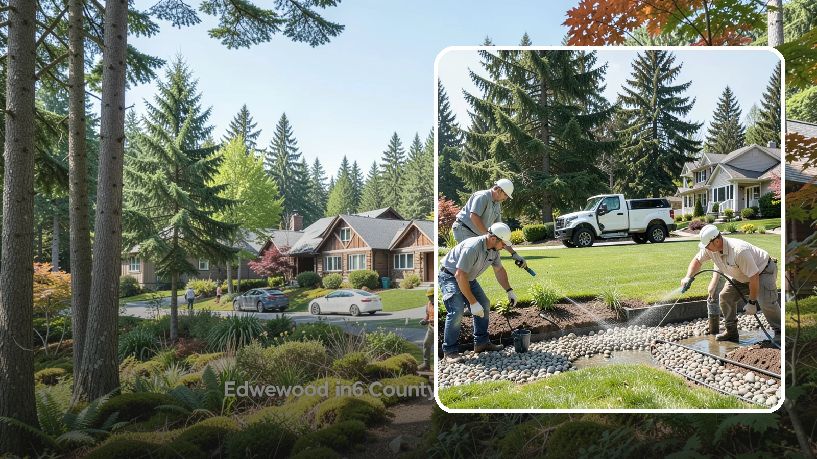 Drain Rock Installation in Edgewood, Pierce County, WA - Clean, washed 3/4-inch rock engineered to move water fast through French drains, footings, and wet-yard fixes.