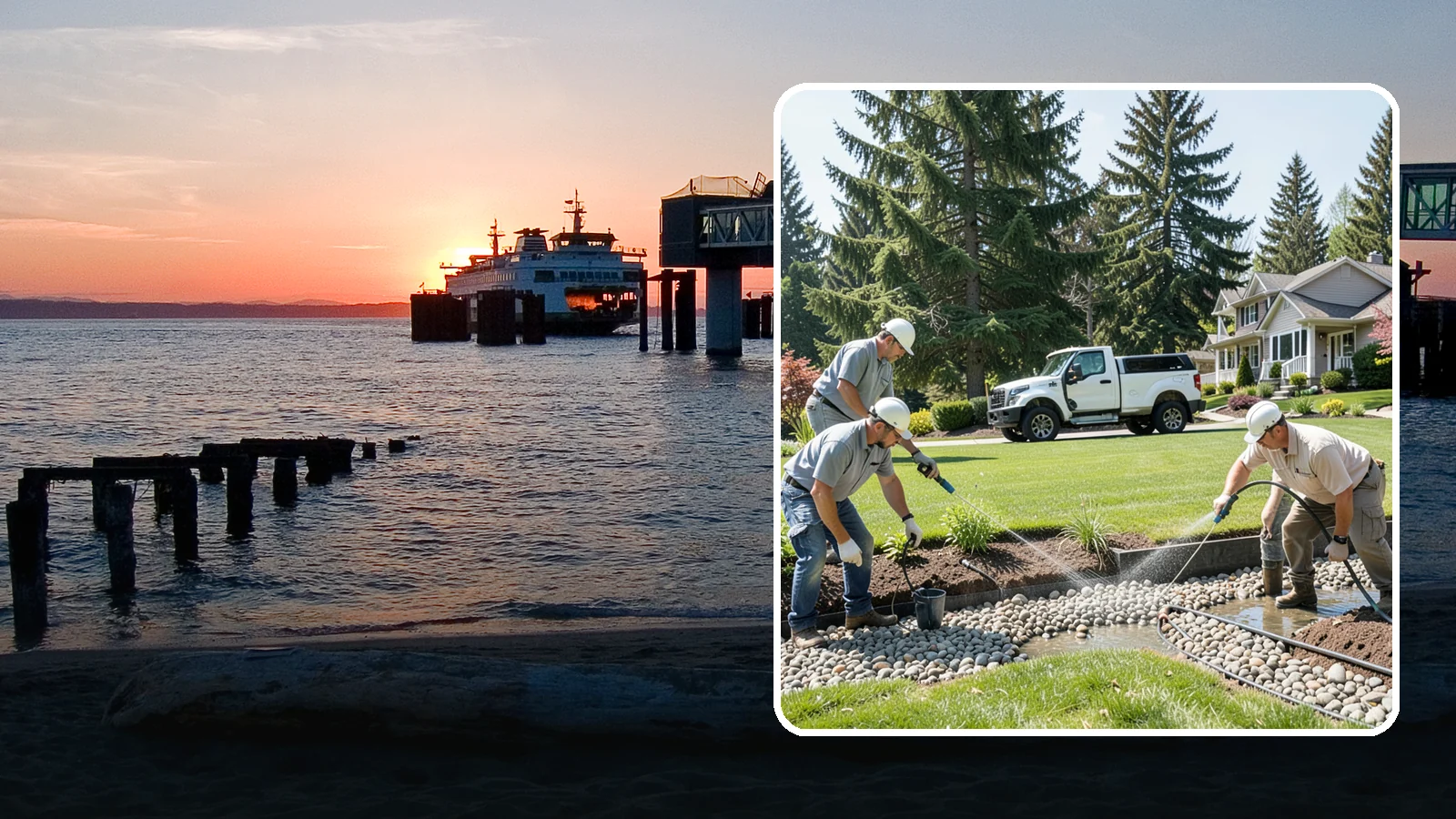 Drain Rock Installation in Edmonds, Snohomish County, WA - Clean, washed 3/4-inch rock engineered to move water fast through French drains, footings, and wet-yard fixes.