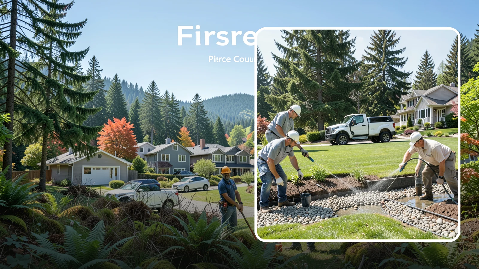 Drain Rock Installation in Fircrest, Pierce County, WA - Clean, washed 3/4-inch rock engineered to move water fast through French drains, footings, and wet-yard fixes.