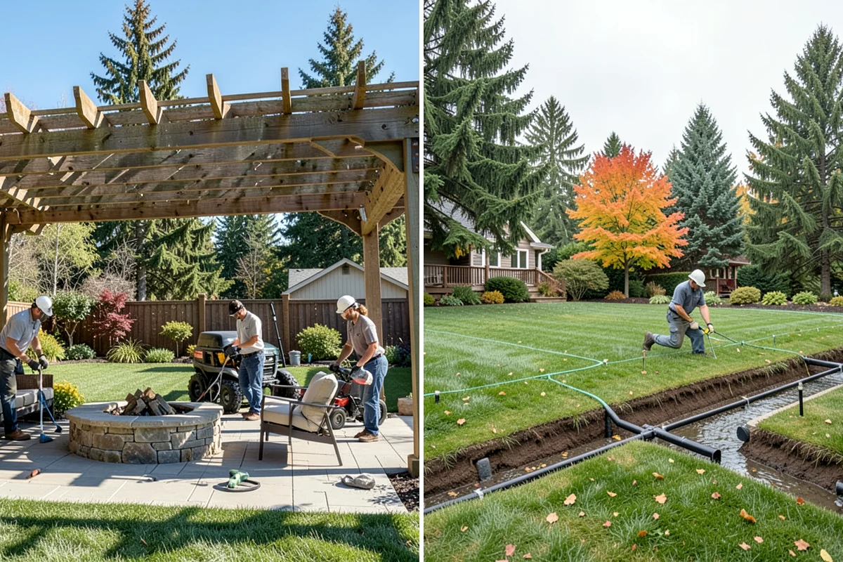Drain Rock Installation in Fircrest, Pierce County, WA - Excavate the drain trench or area to the required depth and slope