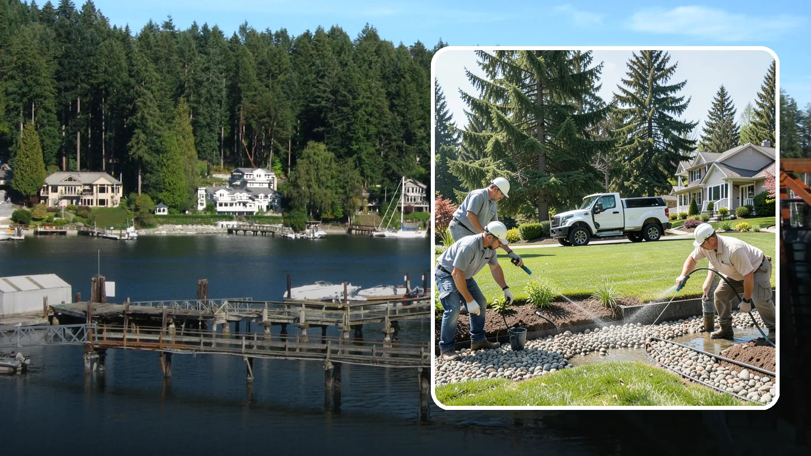 Drain Rock Installation in Gig Harbor, Pierce County, WA - Clean, washed 3/4-inch rock engineered to move water fast through French drains, footings, and wet-yard fixes.