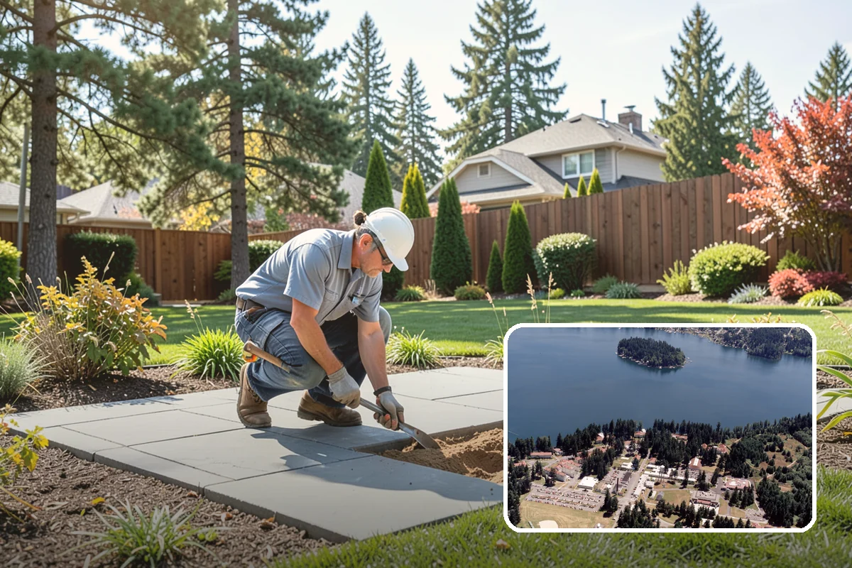 Drain Rock Installation in Lakewood, Pierce County, WA - Rapidly channels water away from foundations and low spots