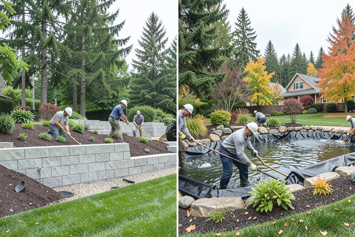 Drain Rock Installation in Roy, Pierce County, WA - Excavate the drain trench or area to the required depth and slope