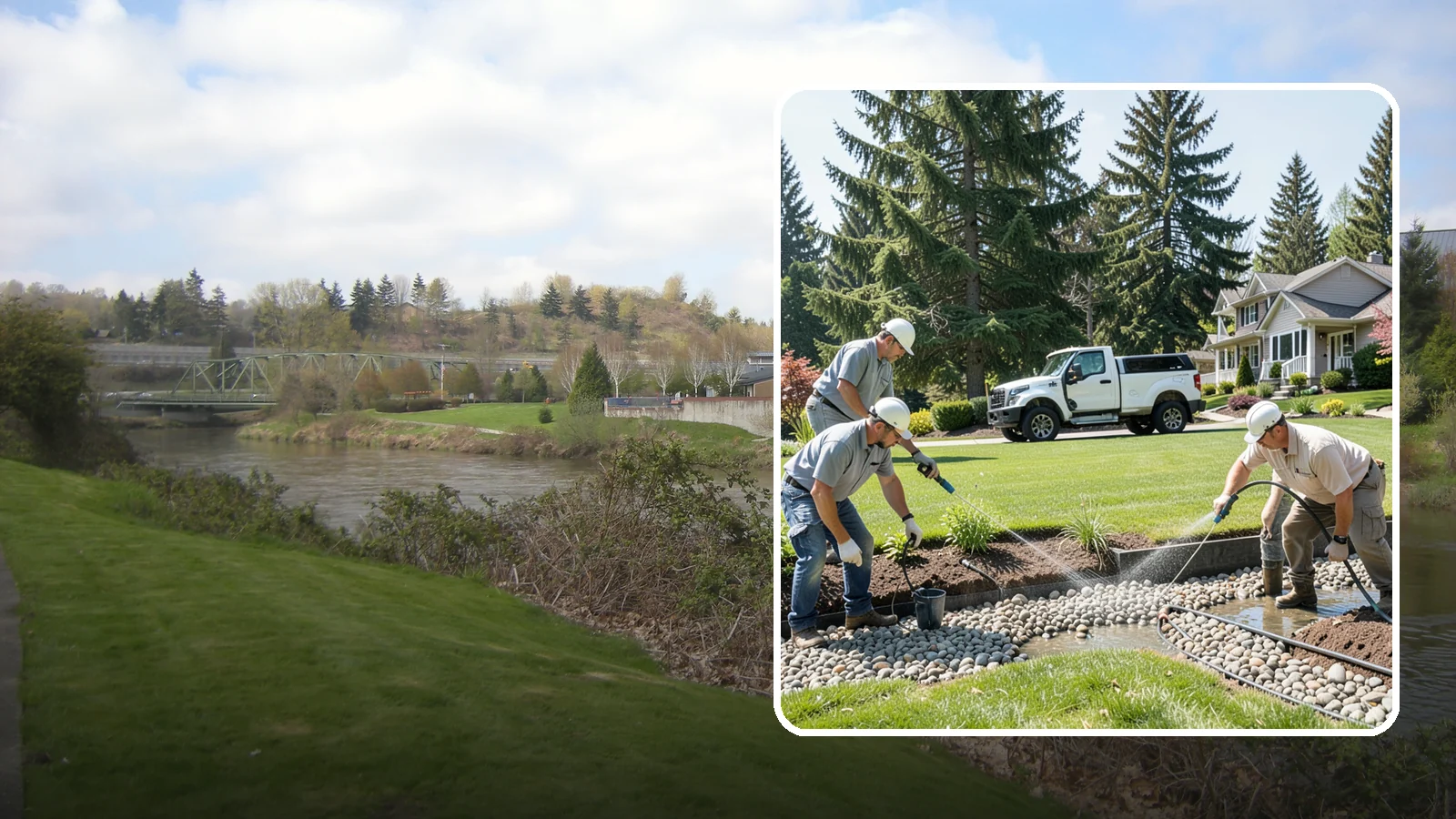 Drain Rock Installation in Tukwila, King County, WA - Clean, washed 3/4-inch rock engineered to move water fast through French drains, footings, and wet-yard fixes.