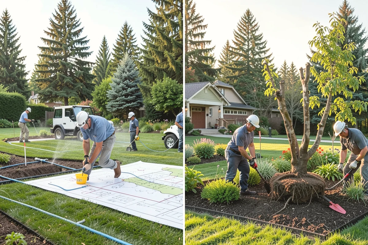 Drain Rock Installation in Yarrow Point, King County, WA - Excavate the drain trench or area to the required depth and slope