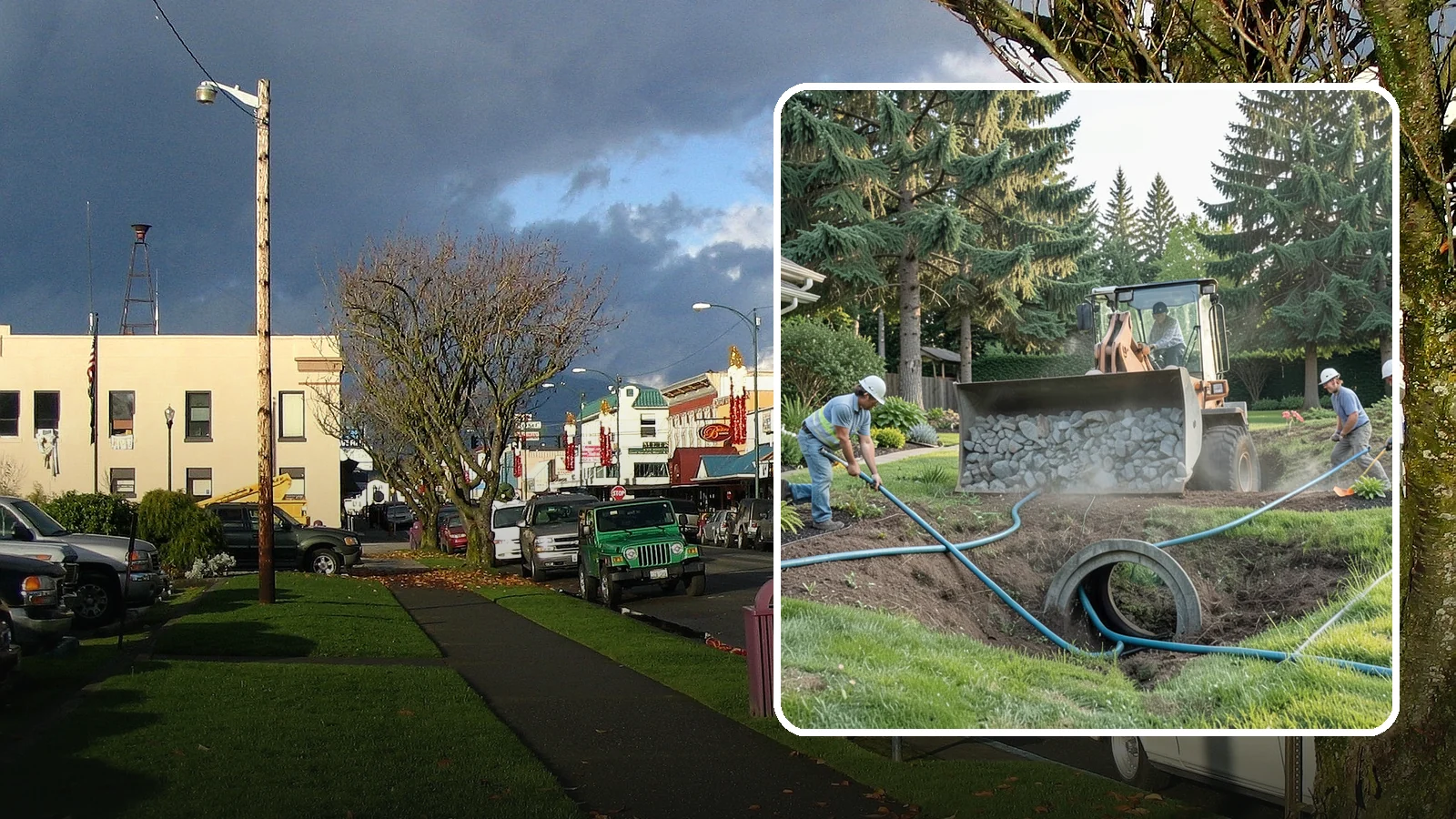 Drainage Solutions in Arlington, Snohomish County, WA - Custom drainage systems that eliminate standing water, soggy lawns, and water pooling around your home.