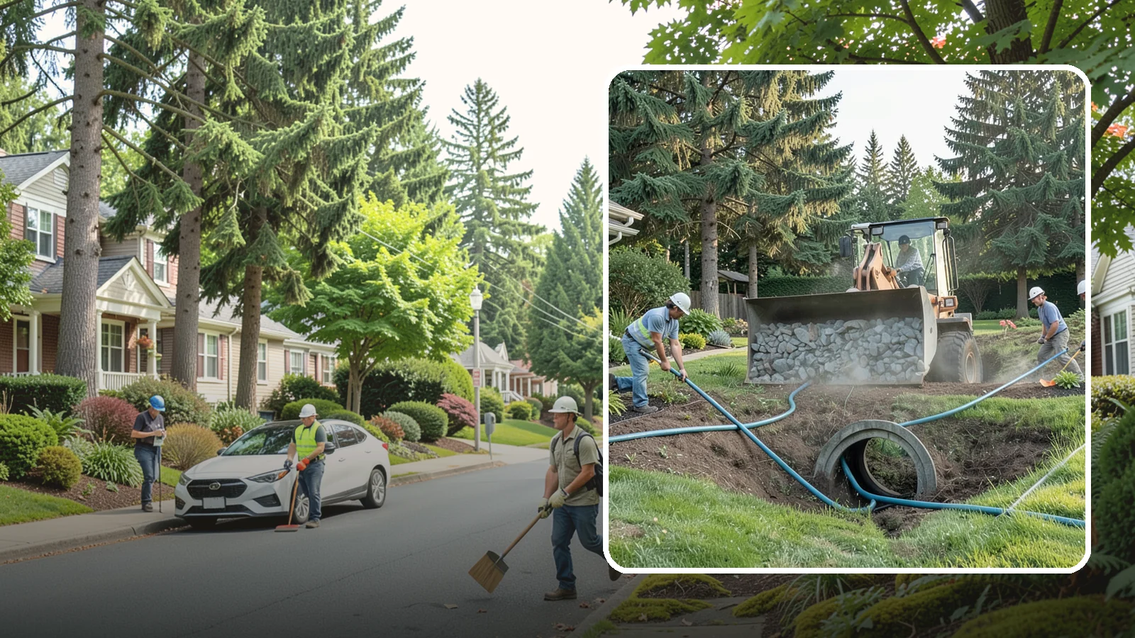 Drainage Solutions in Beaux Arts Village, King County, WA - Custom drainage systems that eliminate standing water, soggy lawns, and water pooling around your home.