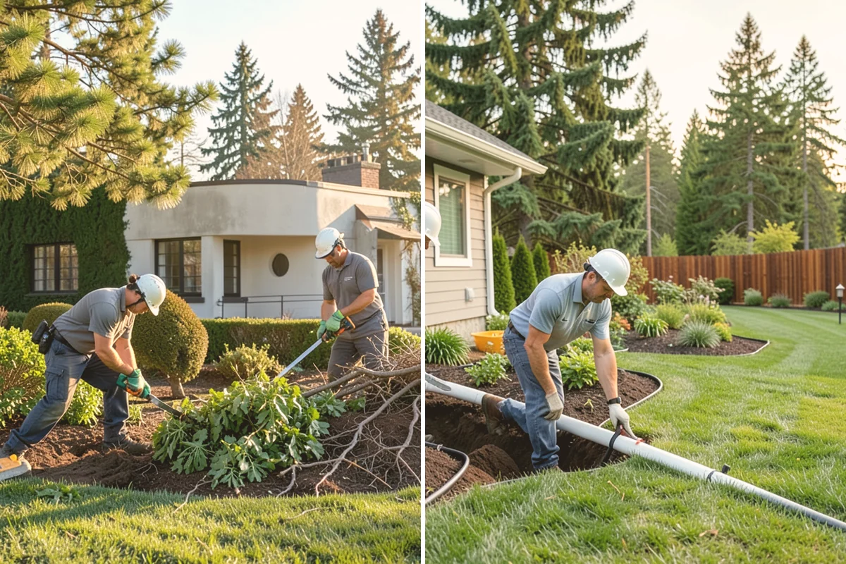 Drainage Solutions in Bellevue, King County, WA - Assess where and why water collects