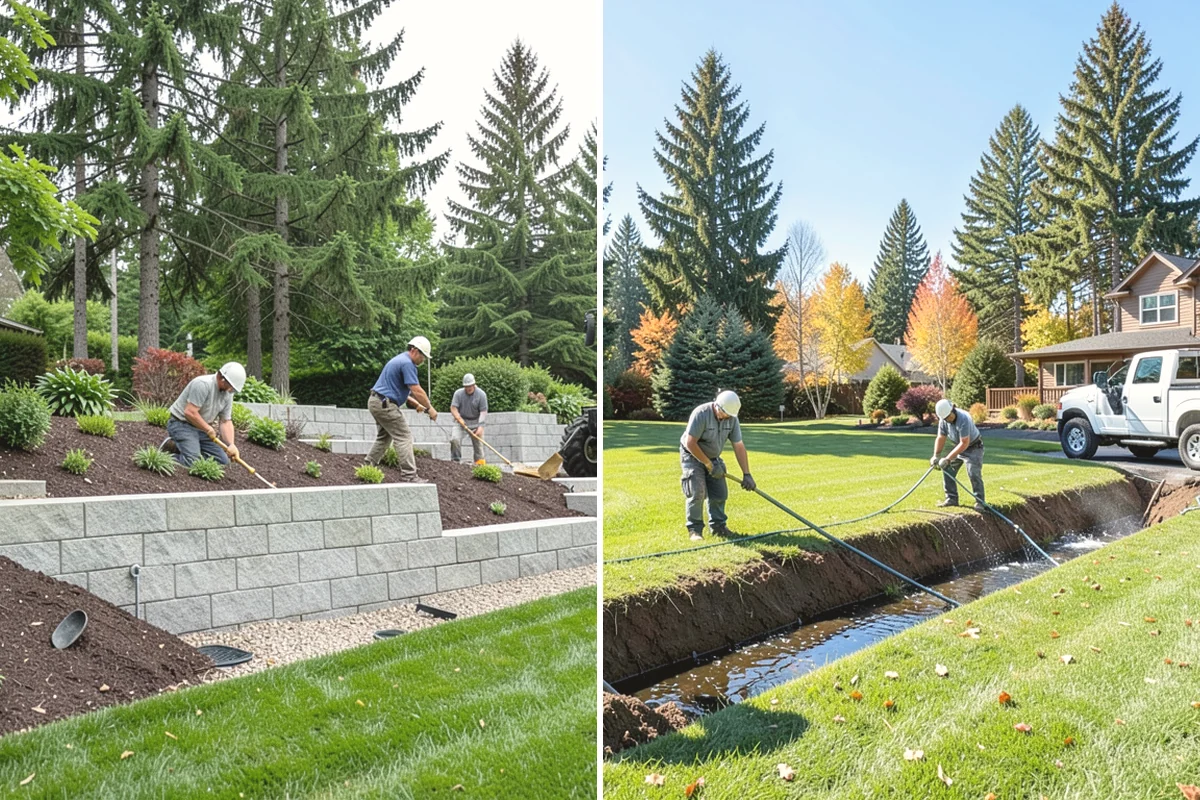 Drainage Solutions in Burlington, Skagit County, WA - Assess where and why water collects