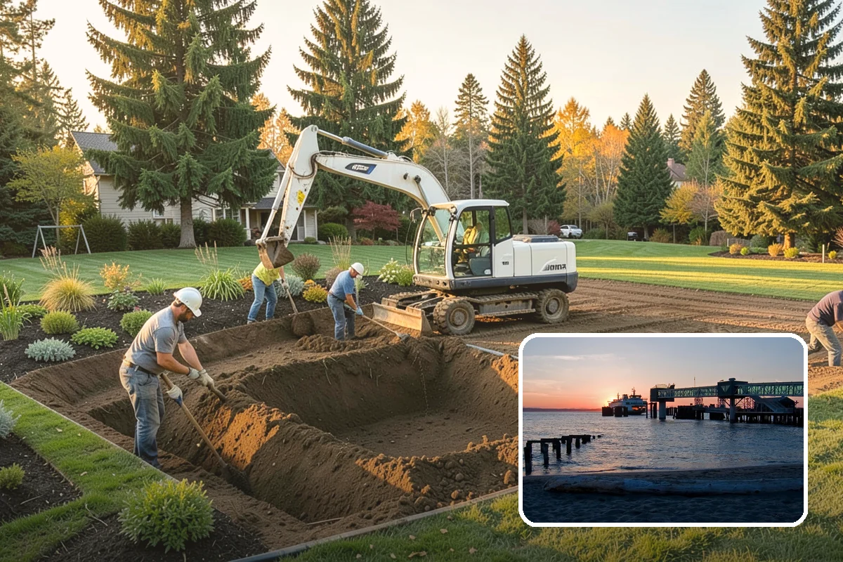 Drainage Solutions in Edmonds, Snohomish County, WA - Eliminates standing water and soggy spots