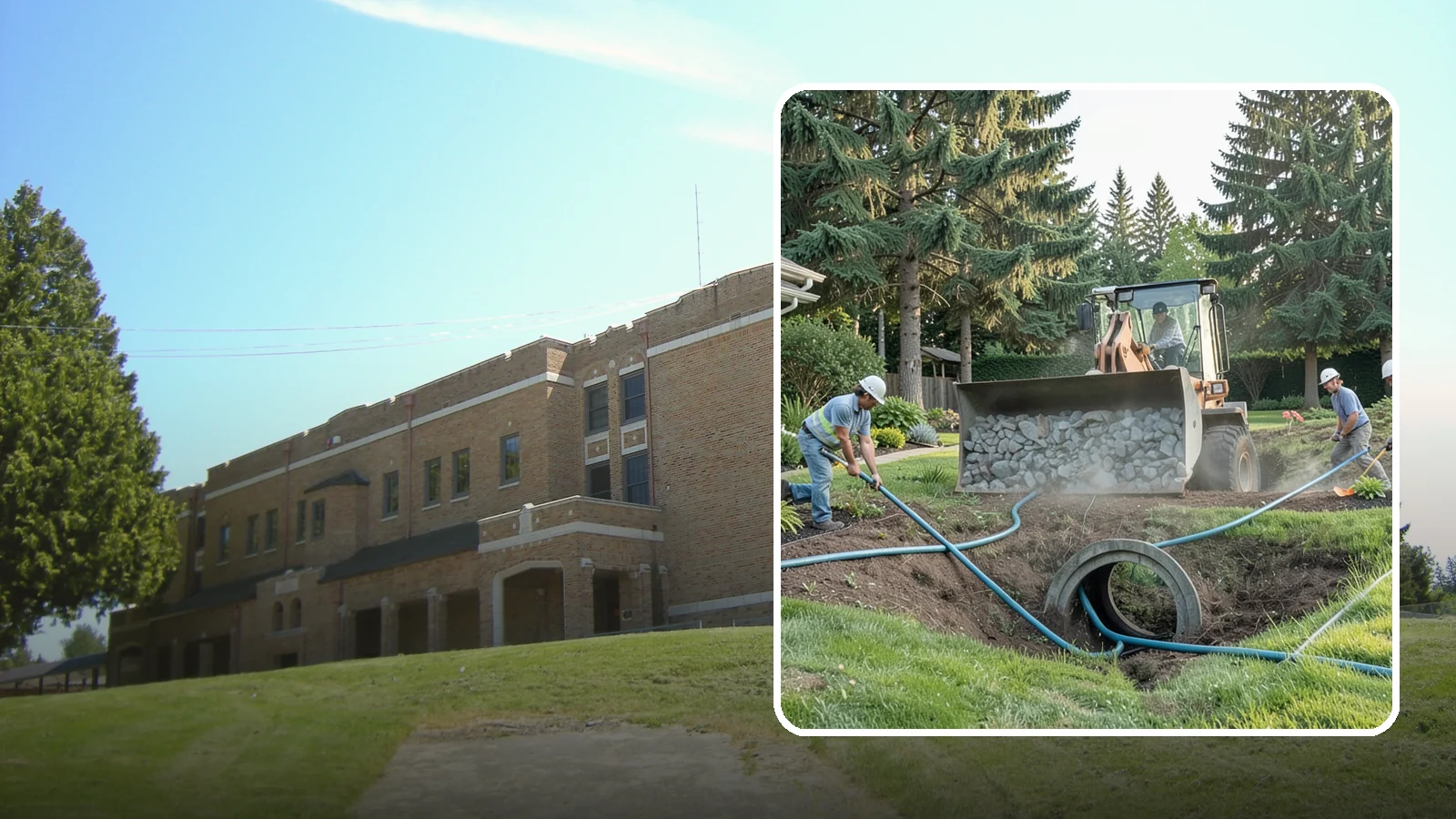 Drainage Solutions in Maple Valley, King County, WA - Custom drainage systems that eliminate standing water, soggy lawns, and water pooling around your home.