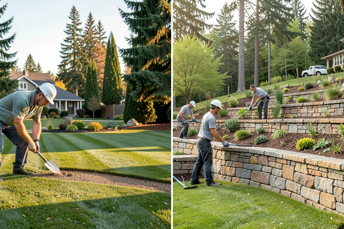 Drainage Solutions in Puyallup, Pierce County, WA - Assess where and why water collects