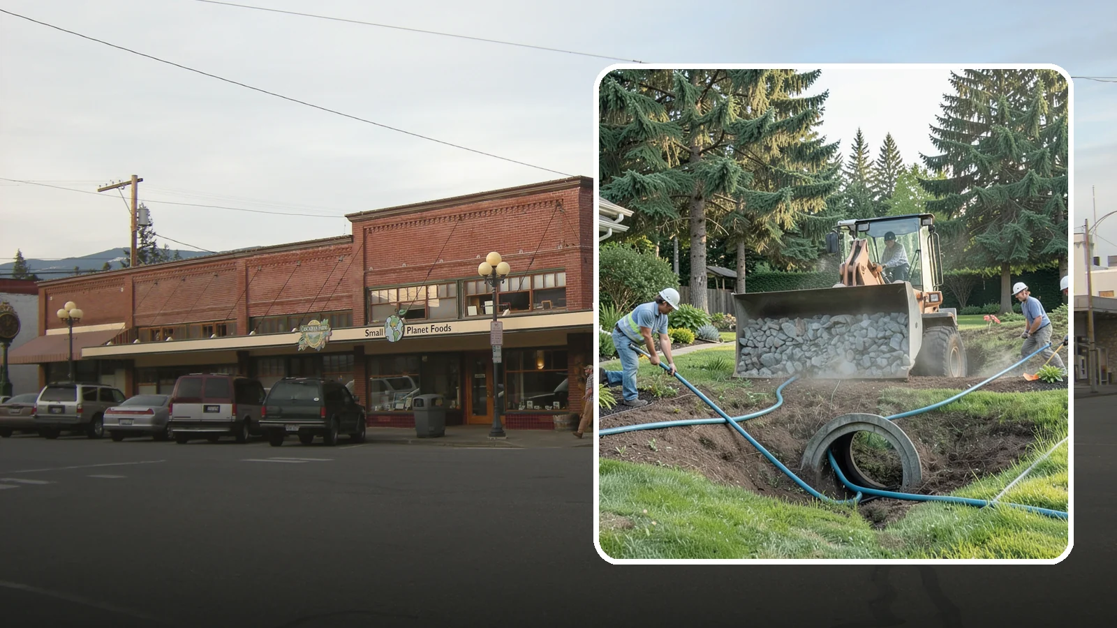 Drainage Solutions in Sedro-Woolley, Skagit County, WA - Custom drainage systems that eliminate standing water, soggy lawns, and water pooling around your home.