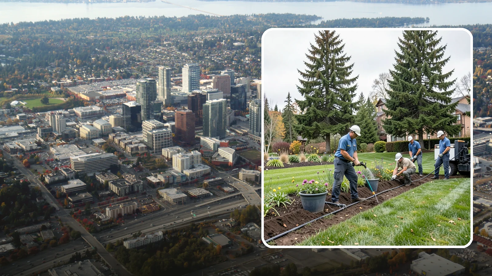Drip Irrigation Installation in Bellevue, King County, WA - Efficient drip irrigation that delivers water straight to plant roots in beds, gardens, and containers.