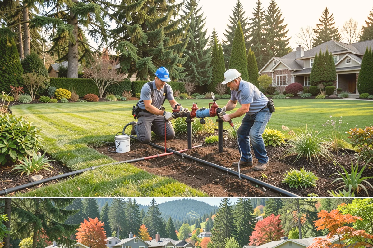 Drip Irrigation Installation in Fircrest, Pierce County, WA - Best installed spring through early fall.