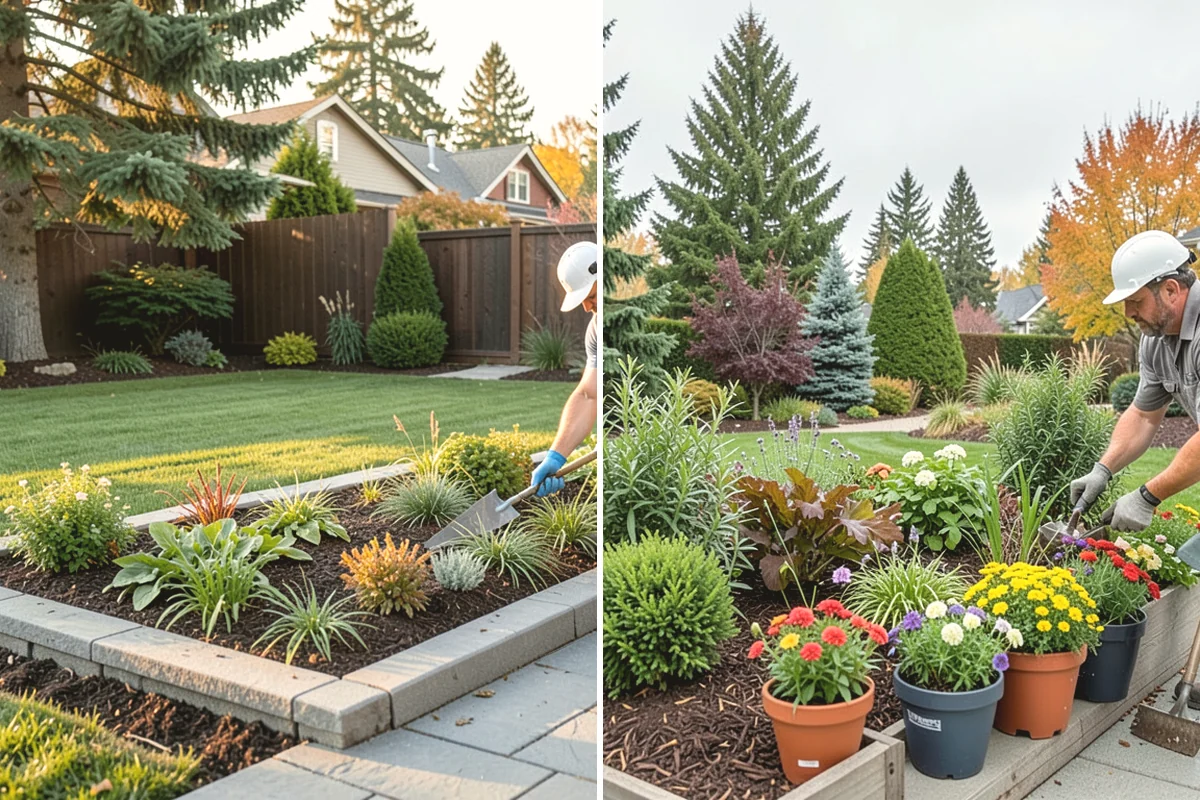 Drip Irrigation Installation in Mercer Island, King County, WA - Assess beds and plant water needs