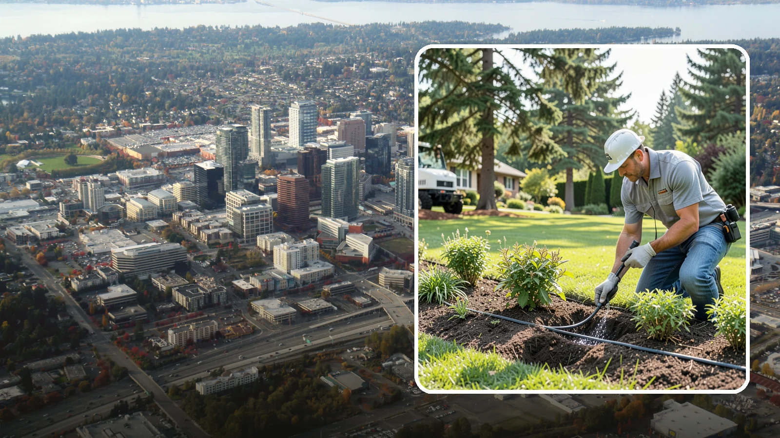Drip Irrigation Repair in Bellevue, King County, WA - We repair clogged, cut, or leaking drip lines and emitters so your garden beds and shrubs get precise, water-efficient hydration.
