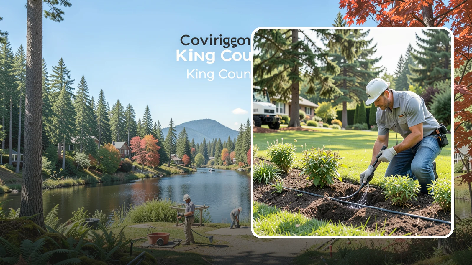 Drip Irrigation Repair in Covington, King County, WA - We repair clogged, cut, or leaking drip lines and emitters so your garden beds and shrubs get precise, water-efficient hydration.