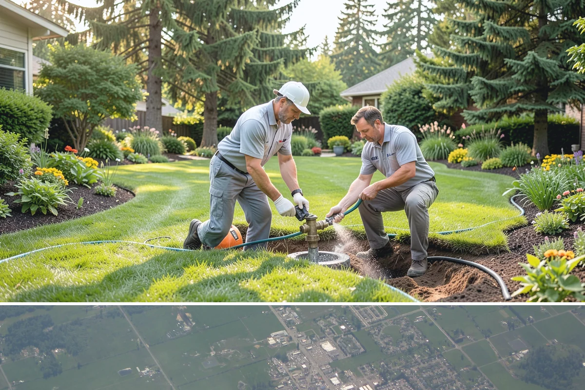 Drip Irrigation Repair in Enumclaw, King County, WA - Repair in spring as beds are planted and again mid-summer when dry weather exposes weak-flowing emitters.