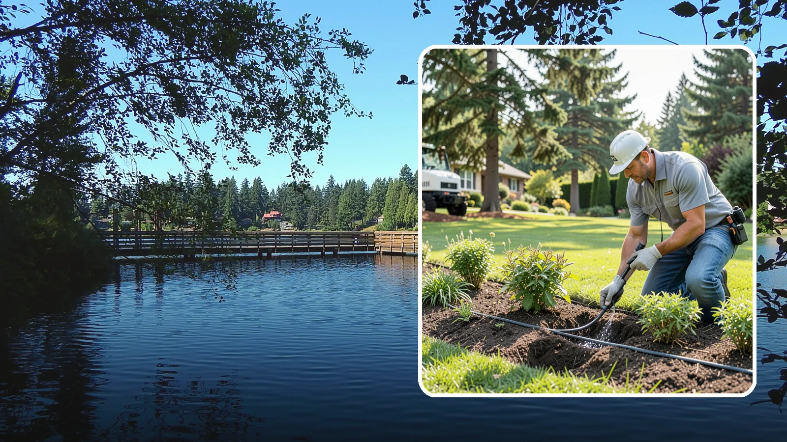 Drip Irrigation Repair in Federal Way, King County, WA - We repair clogged, cut, or leaking drip lines and emitters so your garden beds and shrubs get precise, water-efficient hydration.