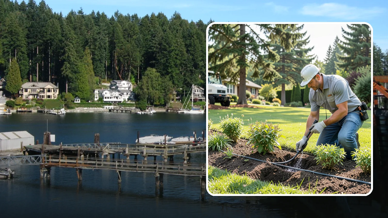 Drip Irrigation Repair in Gig Harbor, Pierce County, WA - We repair clogged, cut, or leaking drip lines and emitters so your garden beds and shrubs get precise, water-efficient hydration.