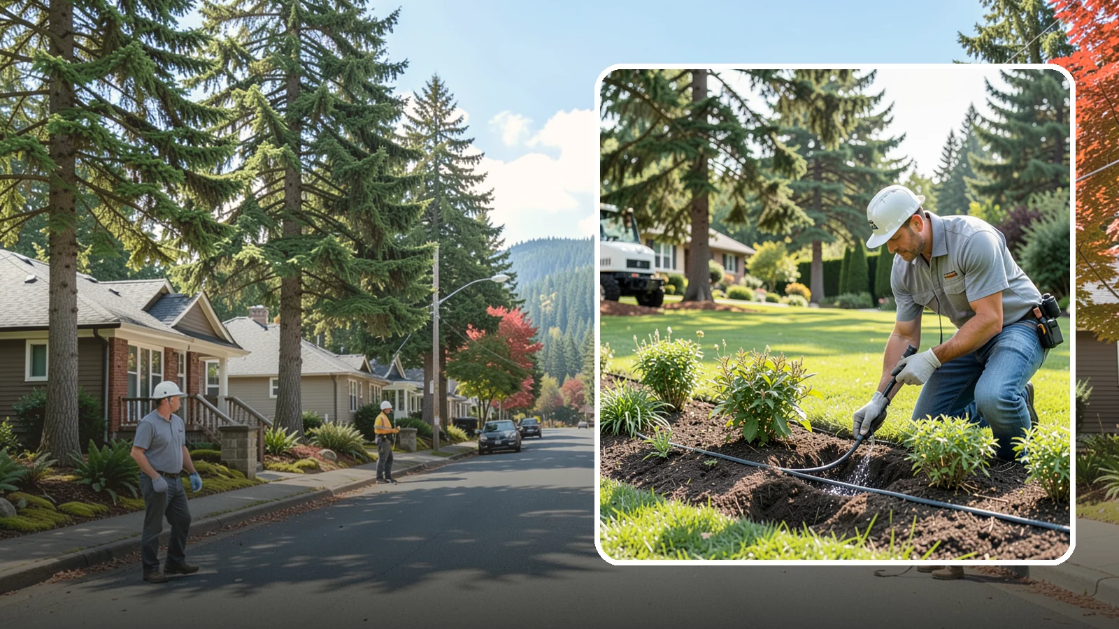 Drip Irrigation Repair in Hunts Point, King County, WA - We repair clogged, cut, or leaking drip lines and emitters so your garden beds and shrubs get precise, water-efficient hydration.