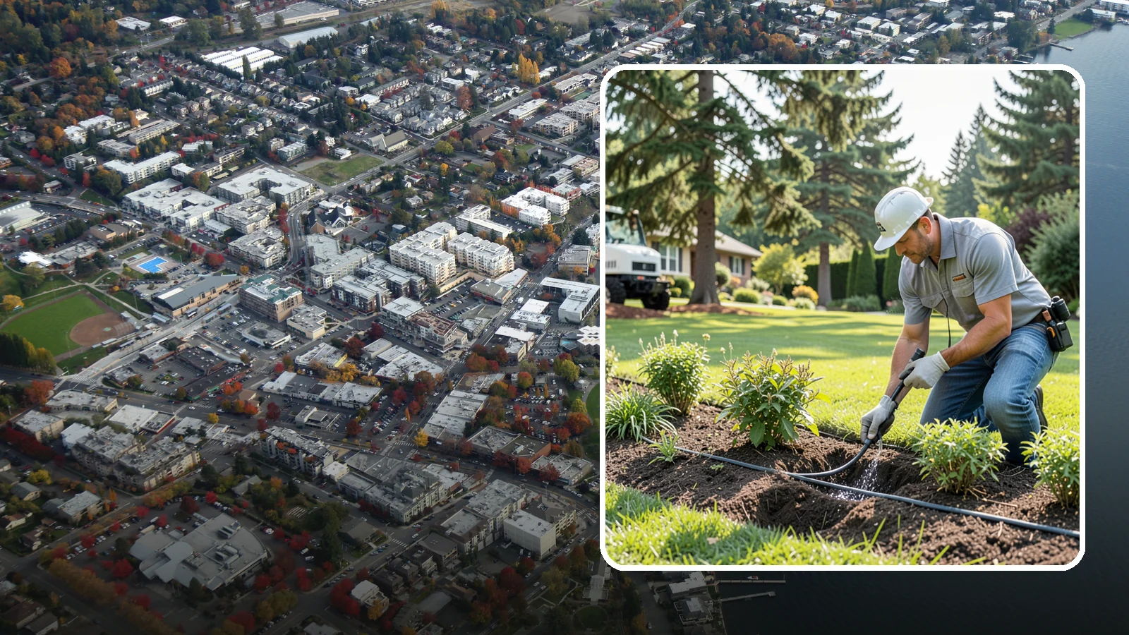 Drip Irrigation Repair in Kirkland, King County, WA - We repair clogged, cut, or leaking drip lines and emitters so your garden beds and shrubs get precise, water-efficient hydration.