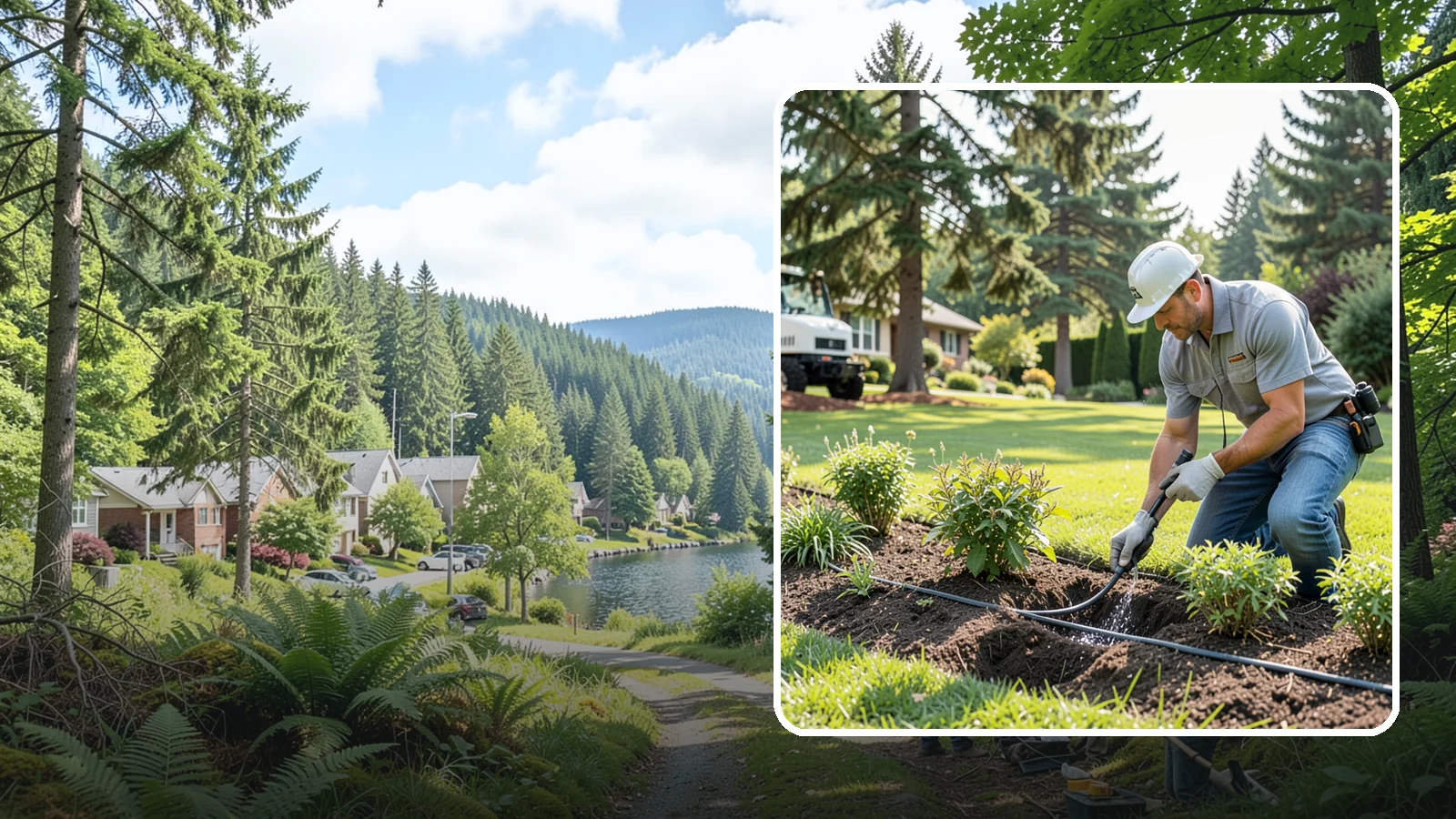 Drip Irrigation Repair in Lake Forest Park, King County, WA - We repair clogged, cut, or leaking drip lines and emitters so your garden beds and shrubs get precise, water-efficient hydration.