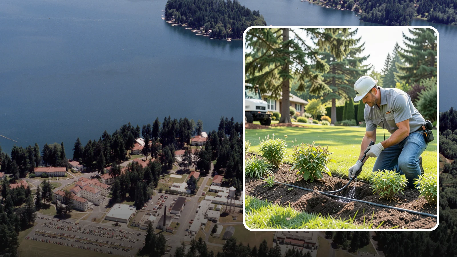Drip Irrigation Repair in Lakewood, Pierce County, WA - We repair clogged, cut, or leaking drip lines and emitters so your garden beds and shrubs get precise, water-efficient hydration.